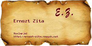 Ernszt Zita névjegykártya